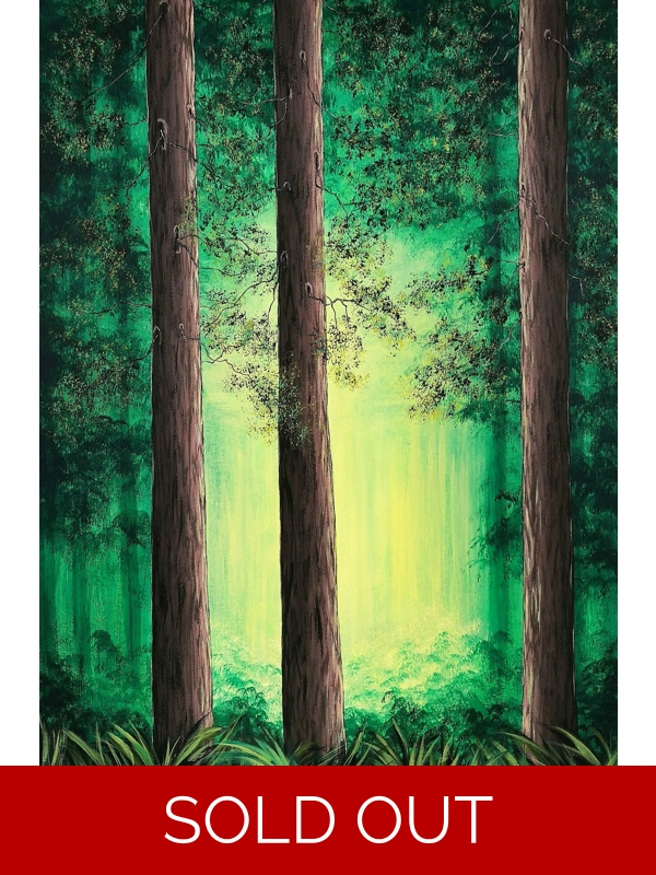 Magical In The Woods, Original Acrylic Painting